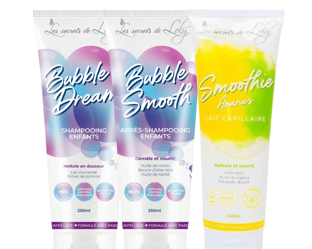 Routine enfants bouclés Les Secrets de Loly – soin cheveux bouclés