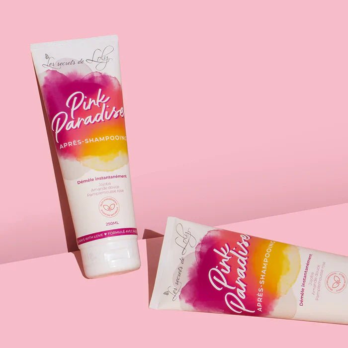 Pink Paradise – Après-shampoing démêlant de Loly’s Secrets pour des boucles lisses et hydratées - L'art des boucles