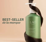 Application Shampoing Purifiant Ortie Lao Care – soin cheveux gras et cuir chevelu équilibré Suisse