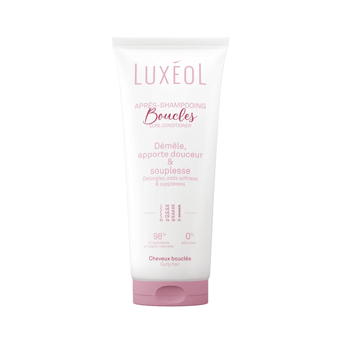 Après-Shampoing Boucles Luxéol – soin capillaire naturel pour cheveux ondulés, bouclés, frisés et crépus | L’Art des Boucles Suisse