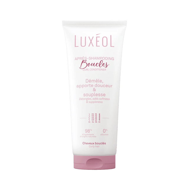 Après-Shampoing Boucles Luxéol – soin capillaire naturel pour cheveux ondulés, bouclés, frisés et crépus | L’Art des Boucles Suisse