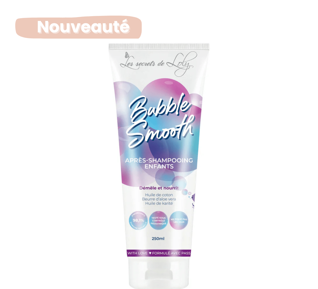 Après-Shampoing Enfants Bubble Smooth Les Secrets de Loly – soin démêlant doux naturel cheveux bouclés, frisés, crépus Suisse