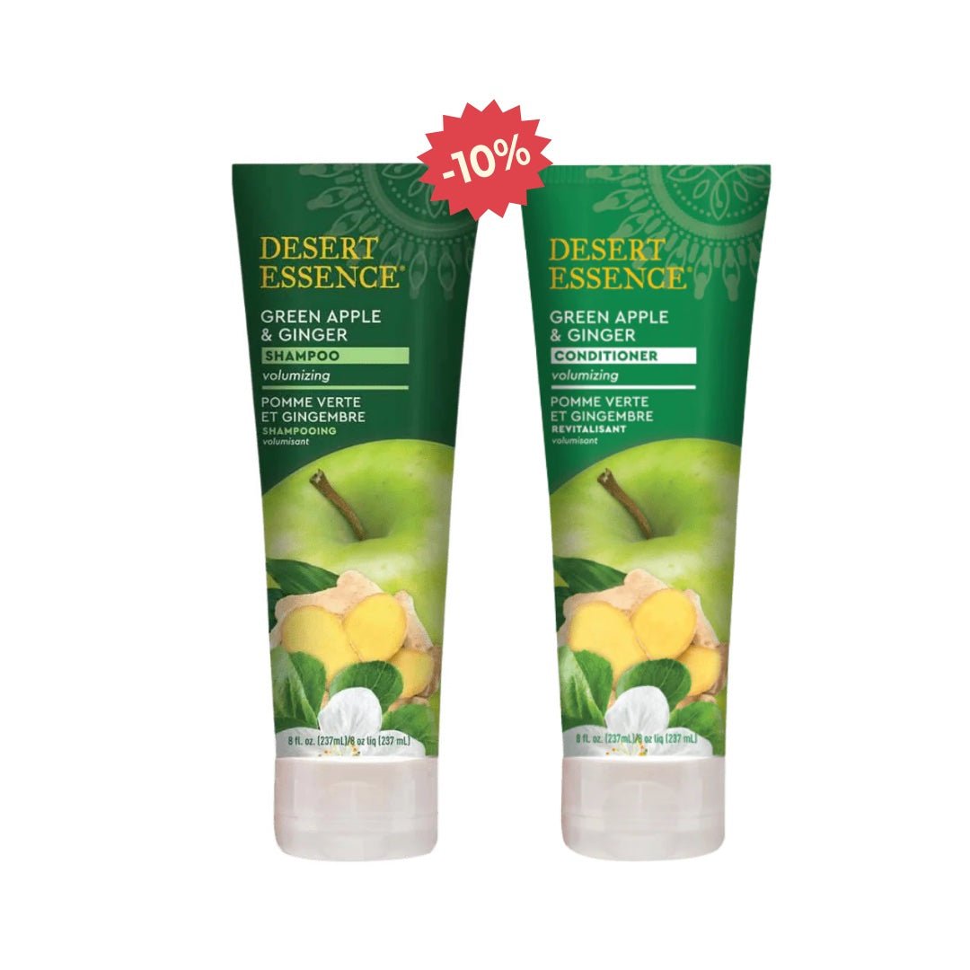 Duo shampoing et après-shampoing volumisant pomme gingembre – boucles