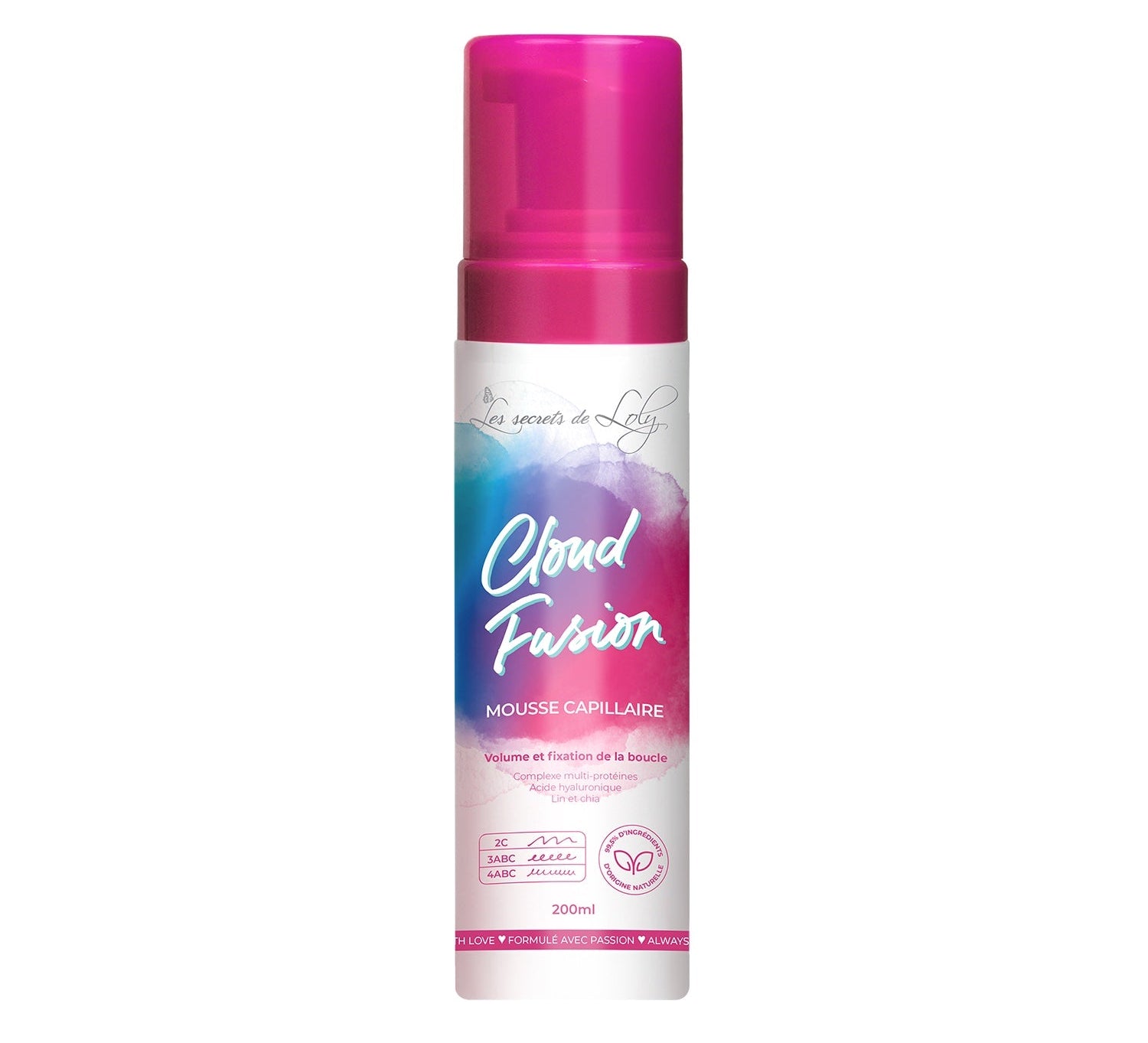 Cloud Fusion Mousse – mousse capillaire volume et définition pour cheveux bouclés