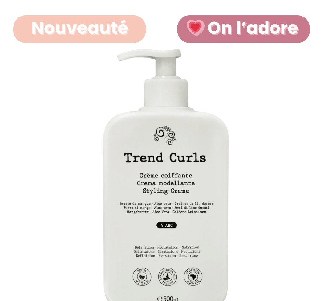Crème Coiffante Cheveux Crépus 4ABC – Trend Curls – soin capillaire naturel pour cheveux ondulés, bouclés, frisés et crépus | L’Art des Boucles Suisse