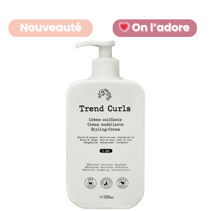 Crème Coiffante Cheveux Ondulés Bouclés 2ABC – Trend Curls