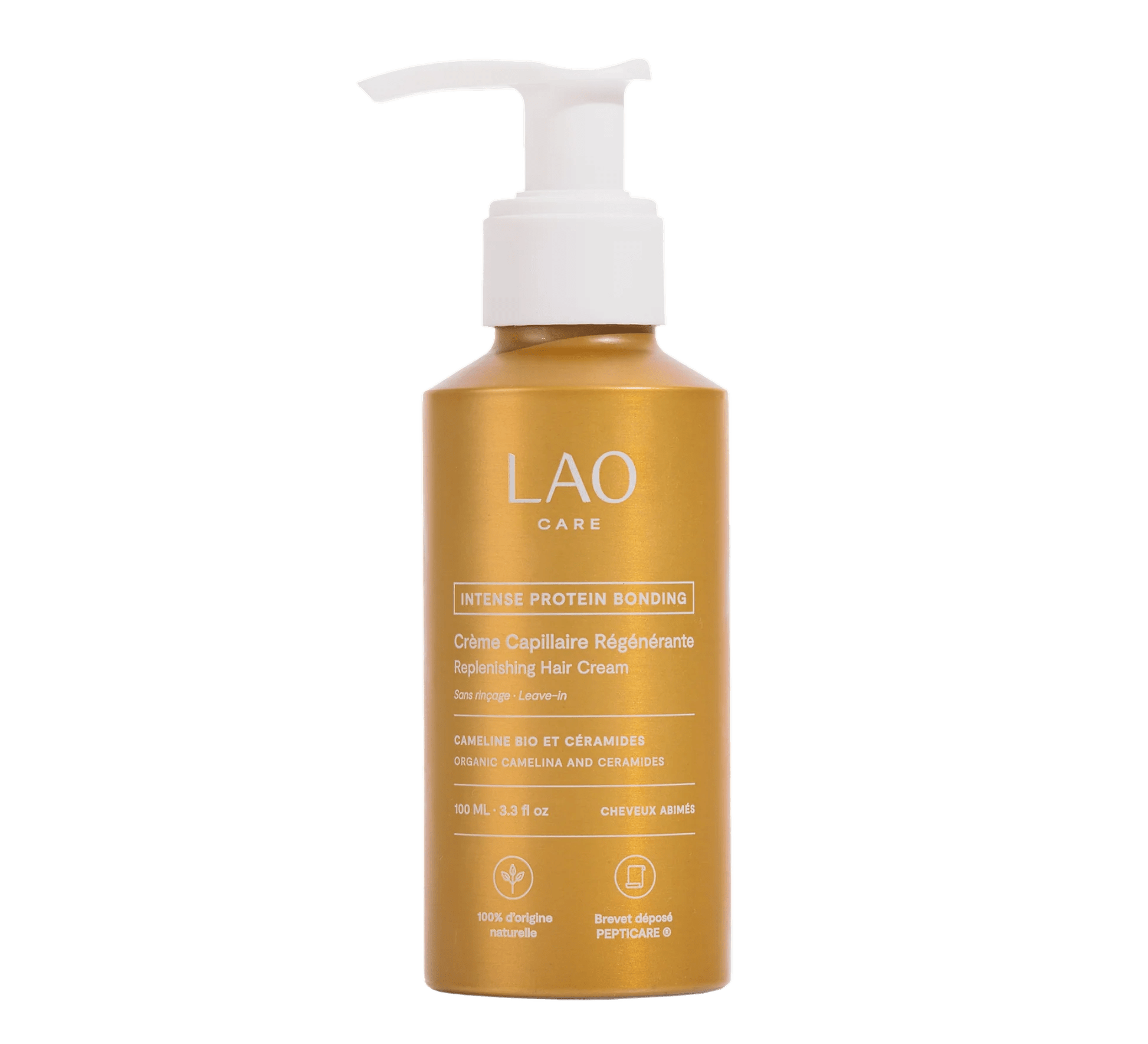 Crème Régénérante Sans Rinçage LAO Care – soin capillaire naturel pour cheveux bouclés, frisés et secs
