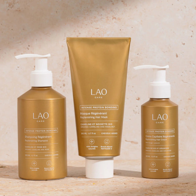 Cure Régénérante Intense Protein Bonding LAO Care – soin réparateur naturel pour cheveux bouclés, frisés et cassants