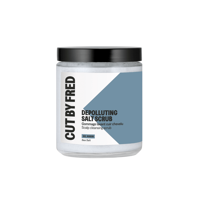 Depolluting Salt Scrub Cut By Fred – Gommage Cuir Chevelu – soin capillaire naturel pour cheveux ondulés, bouclés, frisés et crépus | L’Art des Boucles Suisse