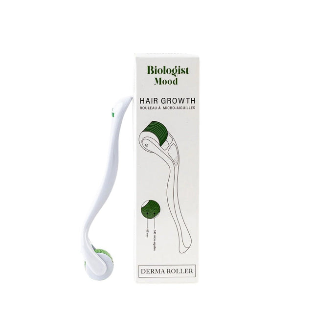Dermaroller cheveux micro-aiguilles – soin naturel pour stimuler la pousse et la densité des cheveux bouclés et frisés
