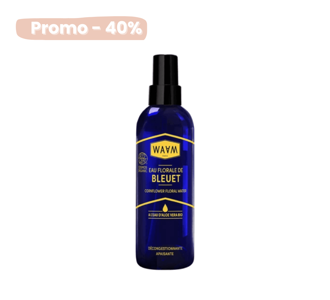 Eau Florale Bleuet Bio Waam – apaisante sublimatrice cheveux bouclés