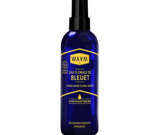 Eau Florale Bleuet Bio Waam – soin naturel sublimatrice cheveux bouclés