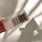 Élastiques en spirales neutres pour cheveux bouclés (lot d'accessoires)