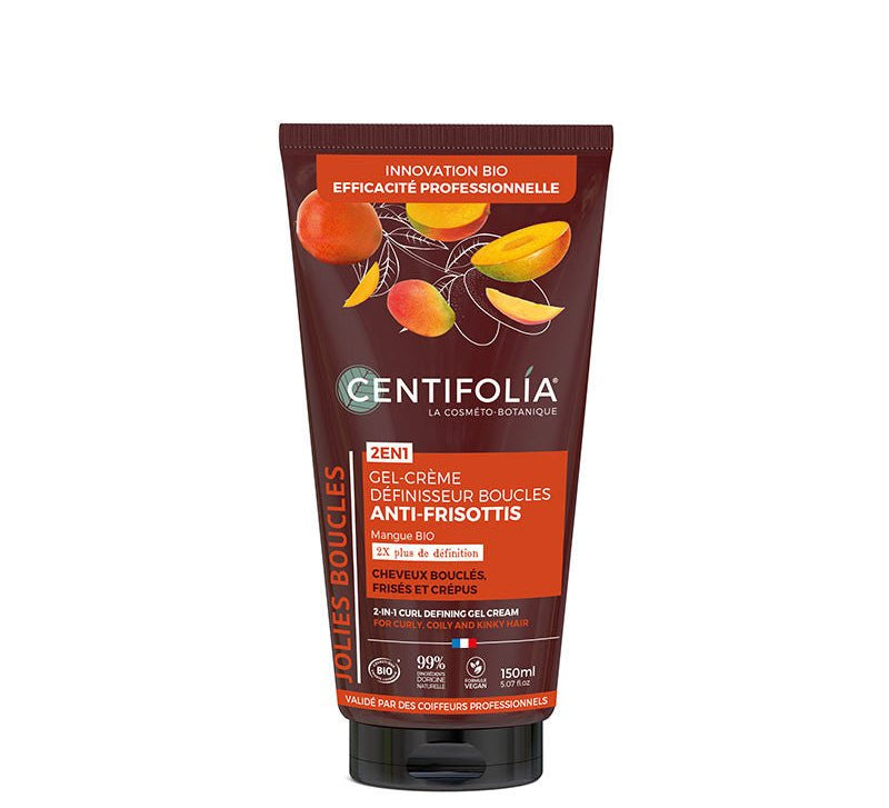 Gel-Crème Définisseur Boucles 2-en-1 BIO Centifolia – hydratation et anti-frisottis