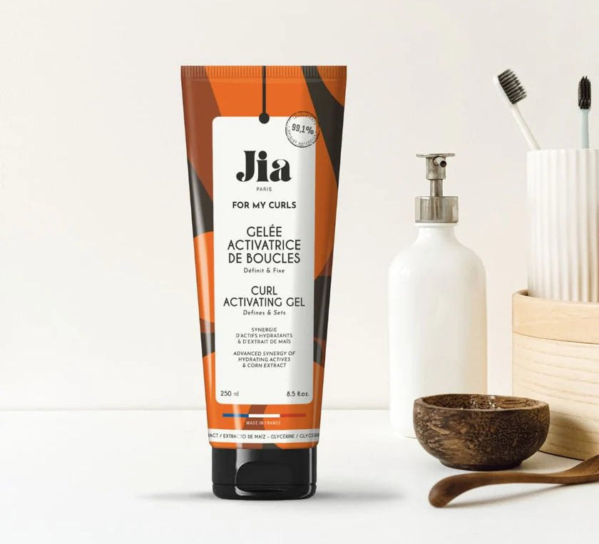 Gelée Activatrice de Boucles For My Curls – Jia Paris – soin capillaire naturel pour cheveux ondulés, bouclés, frisés et crépus | L’Art des Boucles Suisse