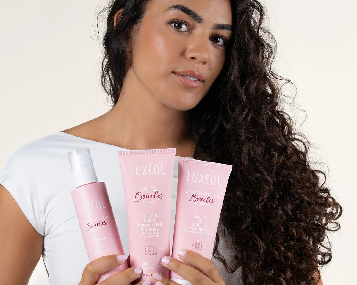 Gelée Boucles Définition Luxéol – coiffage fixation longue durée cheveux bouclés, frisés, crépus | L’Art des Boucles Suisse