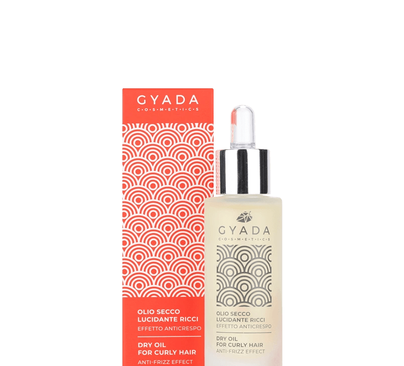Huile capillaire légère Gyada – soin anti-frisottis pour cheveux bouclés