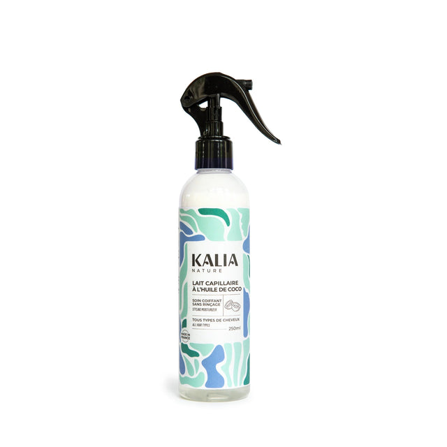 Lait capillaire coco bio – soin hydratant naturel pour cheveux bouclés, frisés et crépus.