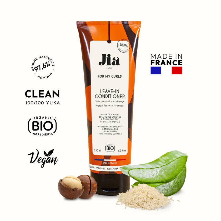 Leave-In Conditioner For My Curls – Jia Paris – soin capillaire naturel pour cheveux ondulés, bouclés, frisés et crépus | L’Art des Boucles Suisse