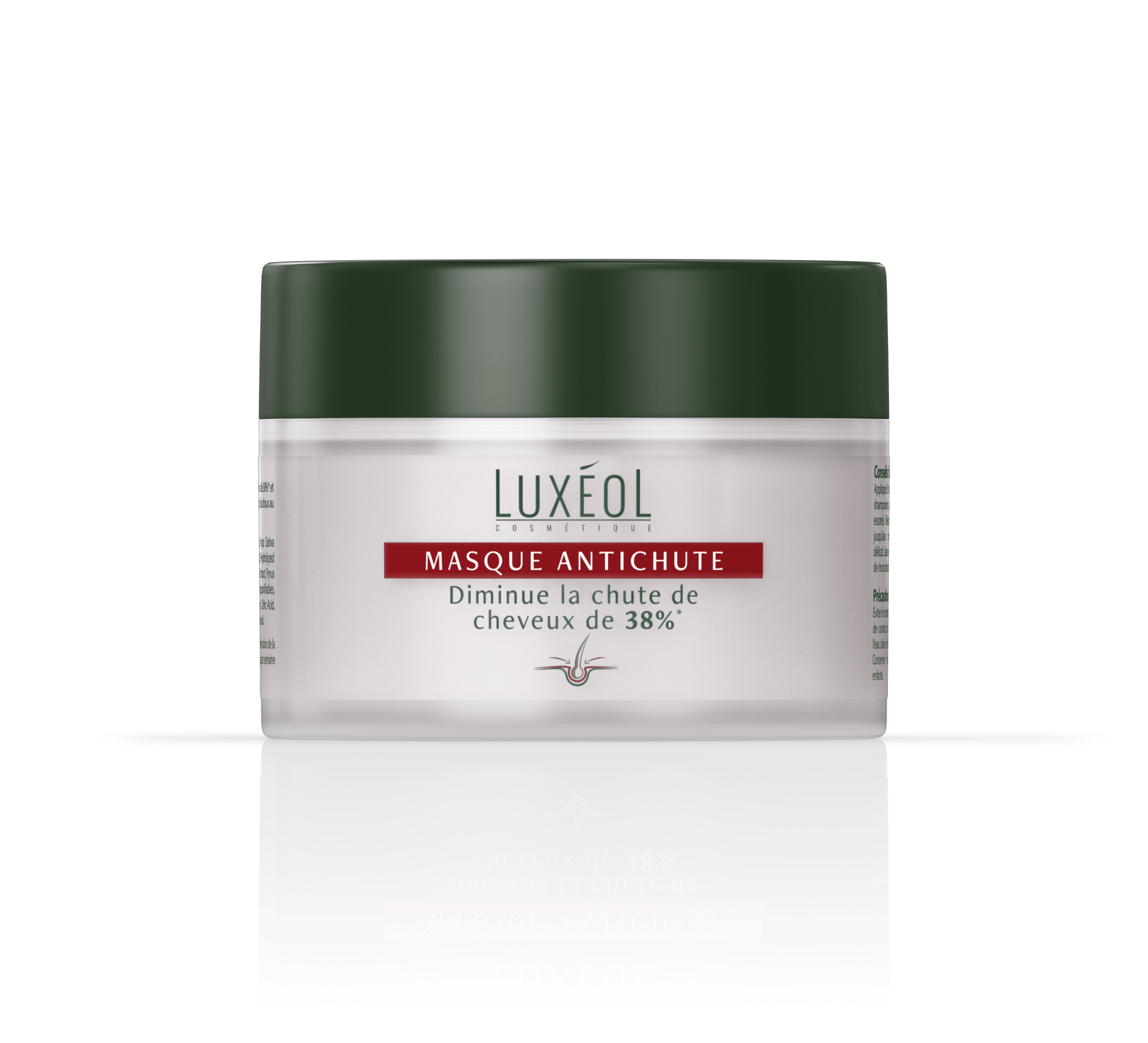 Masque Antichute Luxéol – soin réparateur cheveux abîmés, chute et casse bouclés, frisés, crépus | L’Art des Boucles Suisse