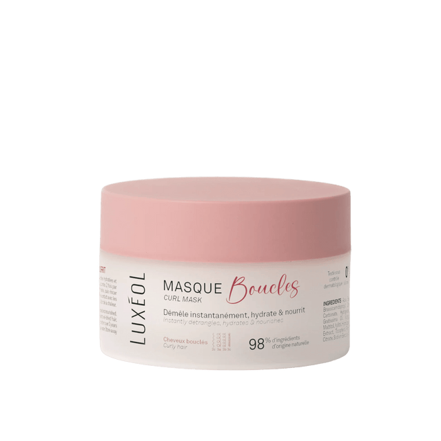 Masque Boucles Luxéol – hydratation et définition cheveux bouclés, frisés, crépus | L’Art des Boucles Suisse