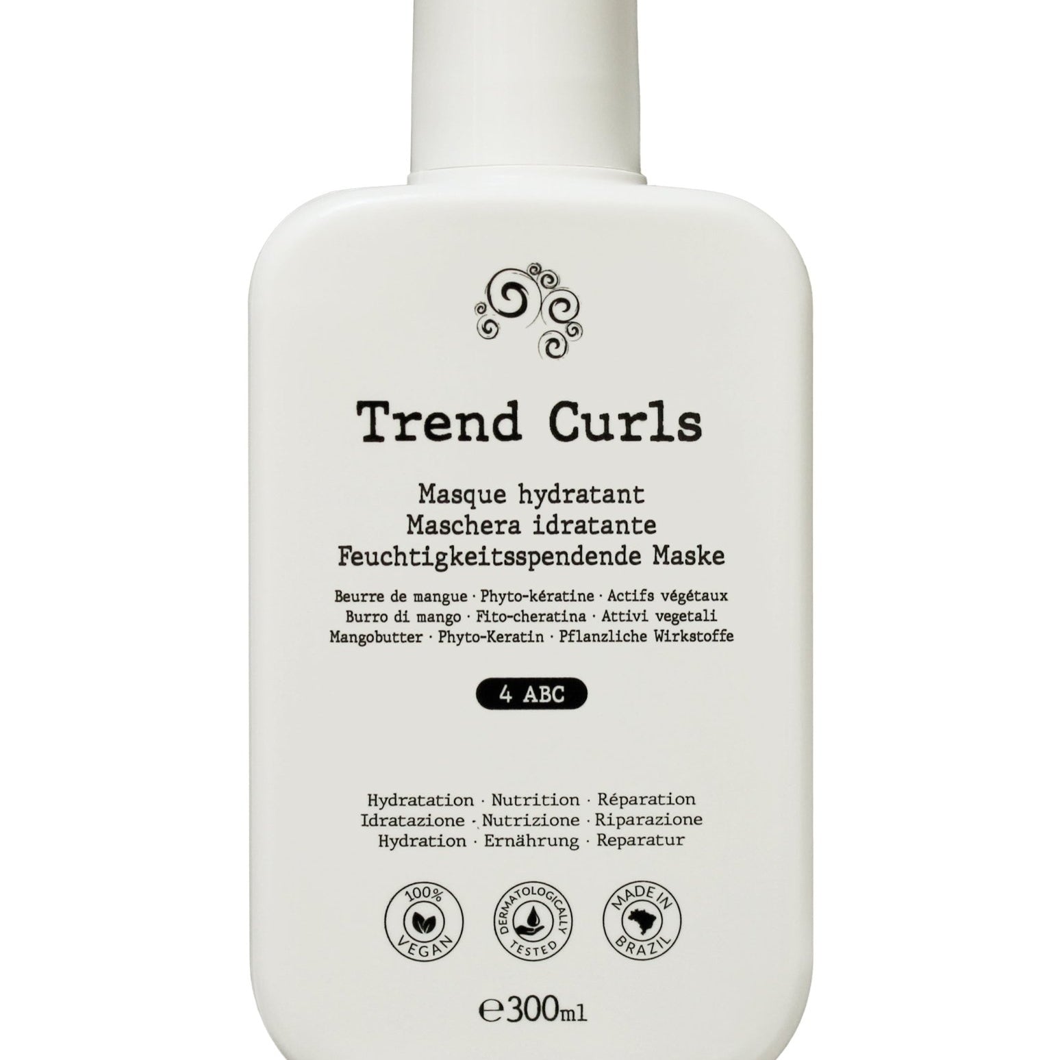 Masque Hydratant Boucles 4ABC – Trend Curls – soin capillaire naturel pour cheveux ondulés, bouclés, frisés et crépus | L’Art des Boucles Suisse