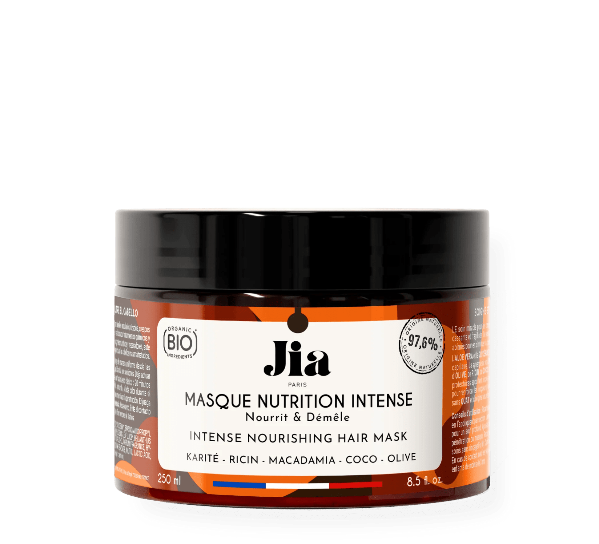 Masque Nutrition Intense For My Curls – Jia Paris – soin capillaire naturel pour cheveux ondulés, bouclés, frisés et crépus | L’Art des Boucles Suisse