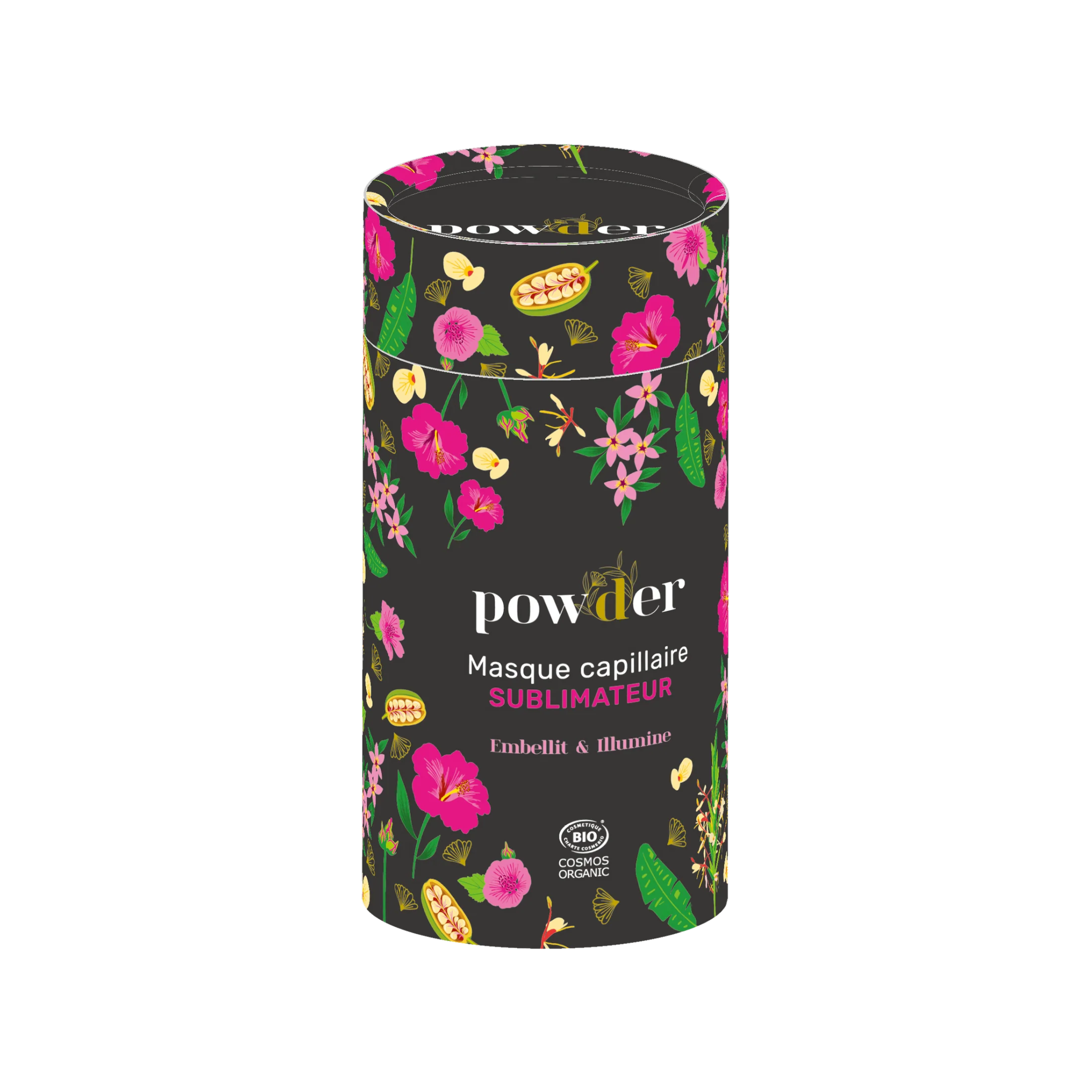 Masque capillaire en poudre naturelle Powder pour cheveux bouclés – hydrate, nourrit et redonne brillance aux boucles.