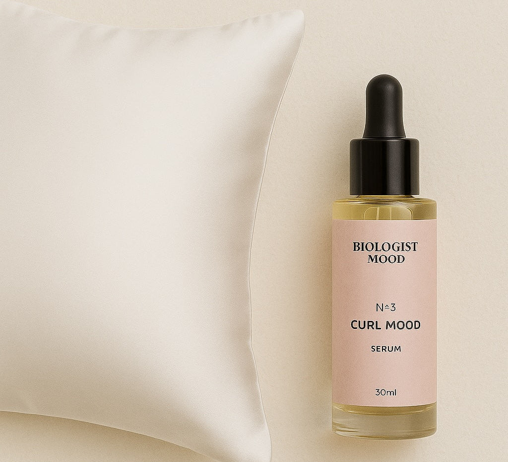 Pack Nuit Douce – sérum Curl Mood et taie d’oreiller en soie, soin cheveux bouclés anti-frisottis nuit Suisse