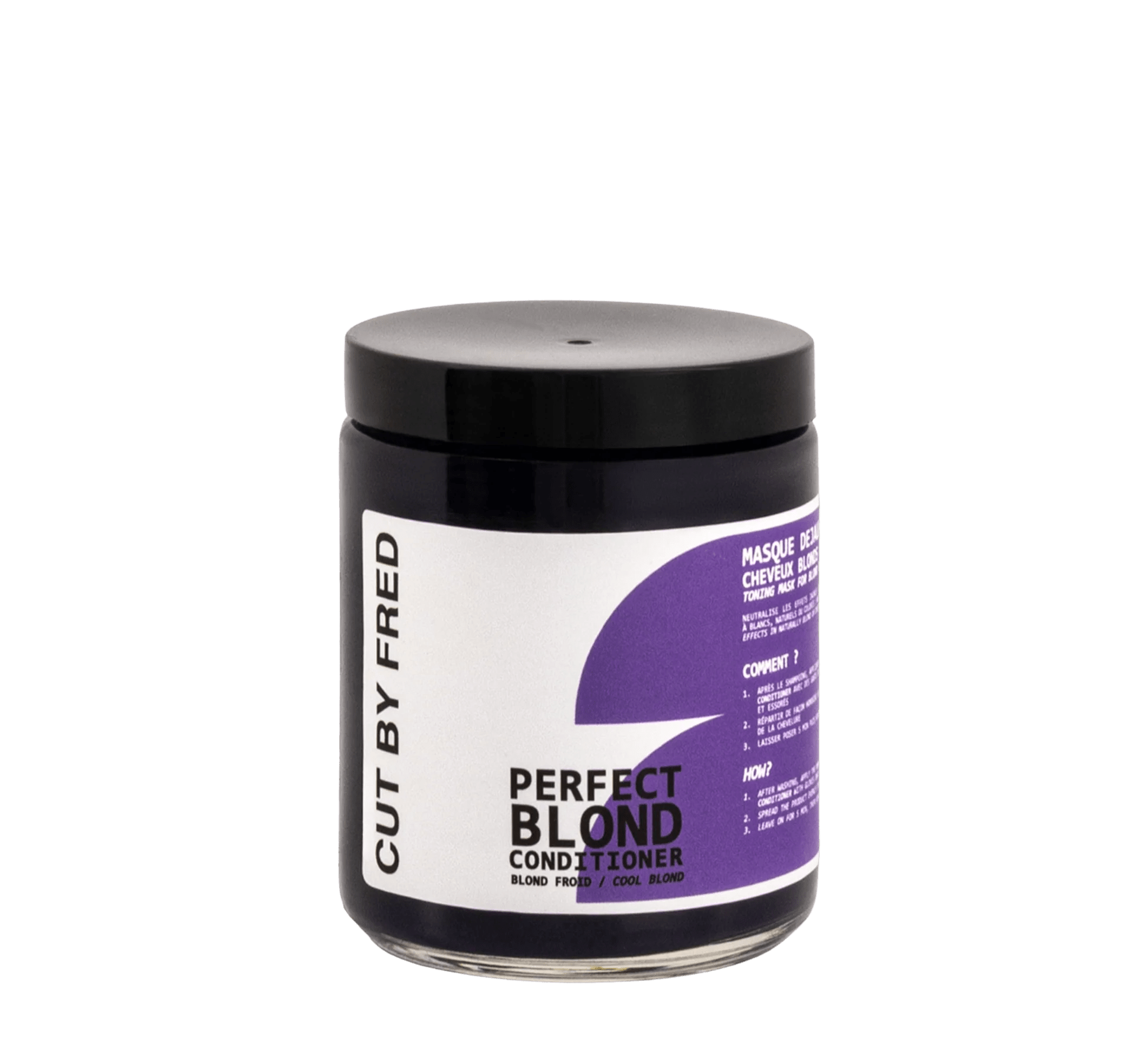 Perfect Blond Conditioner Cut By Fred – Après - Shampoing Violet Blond & Blanc – soin capillaire naturel pour cheveux ondulés, bouclés, frisés et crépus | L’Art des Boucles Suisse