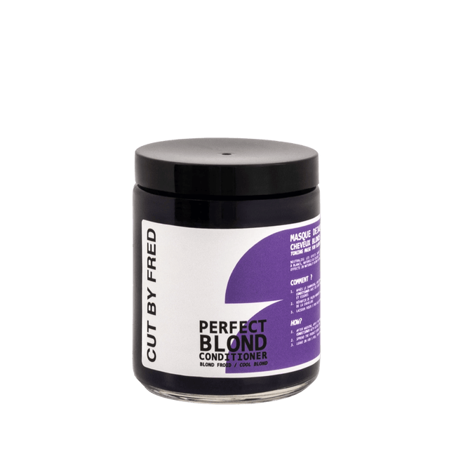 Perfect Blond Conditioner Cut By Fred – Après - Shampoing Violet Blond & Blanc – soin capillaire naturel pour cheveux ondulés, bouclés, frisés et crépus | L’Art des Boucles Suisse