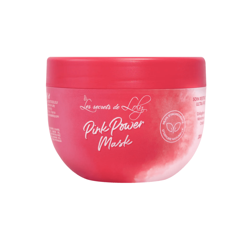 Pink Power Mask – masque réparateur anti-frisottis cheveux bouclés