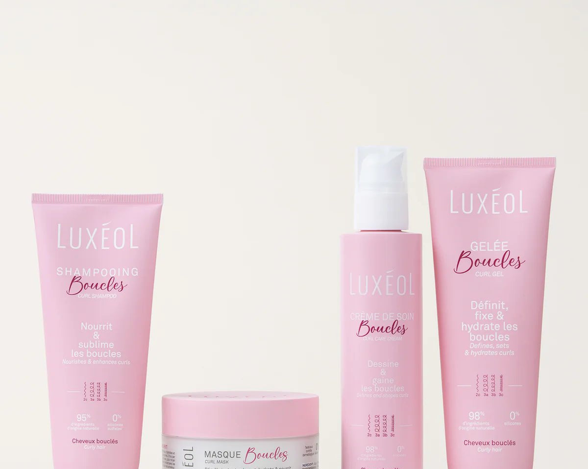 Routine Boucles Complète Luxéol – soins cheveux ondulés, bouclés, frisés et crépus | L’Art des Boucles Suisse