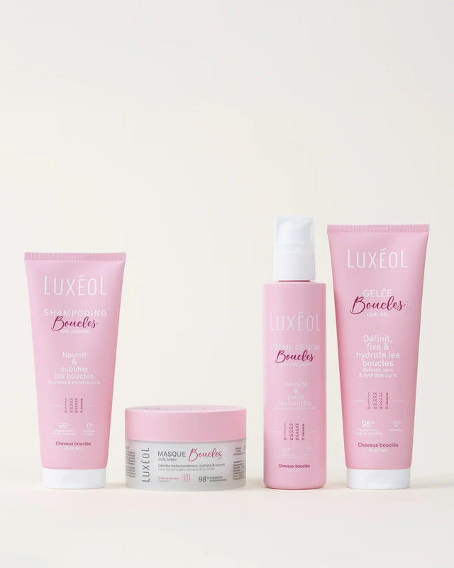 Routine Boucles Complète Luxéol – soins cheveux ondulés, bouclés, frisés et crépus | L’Art des Boucles Suisse
