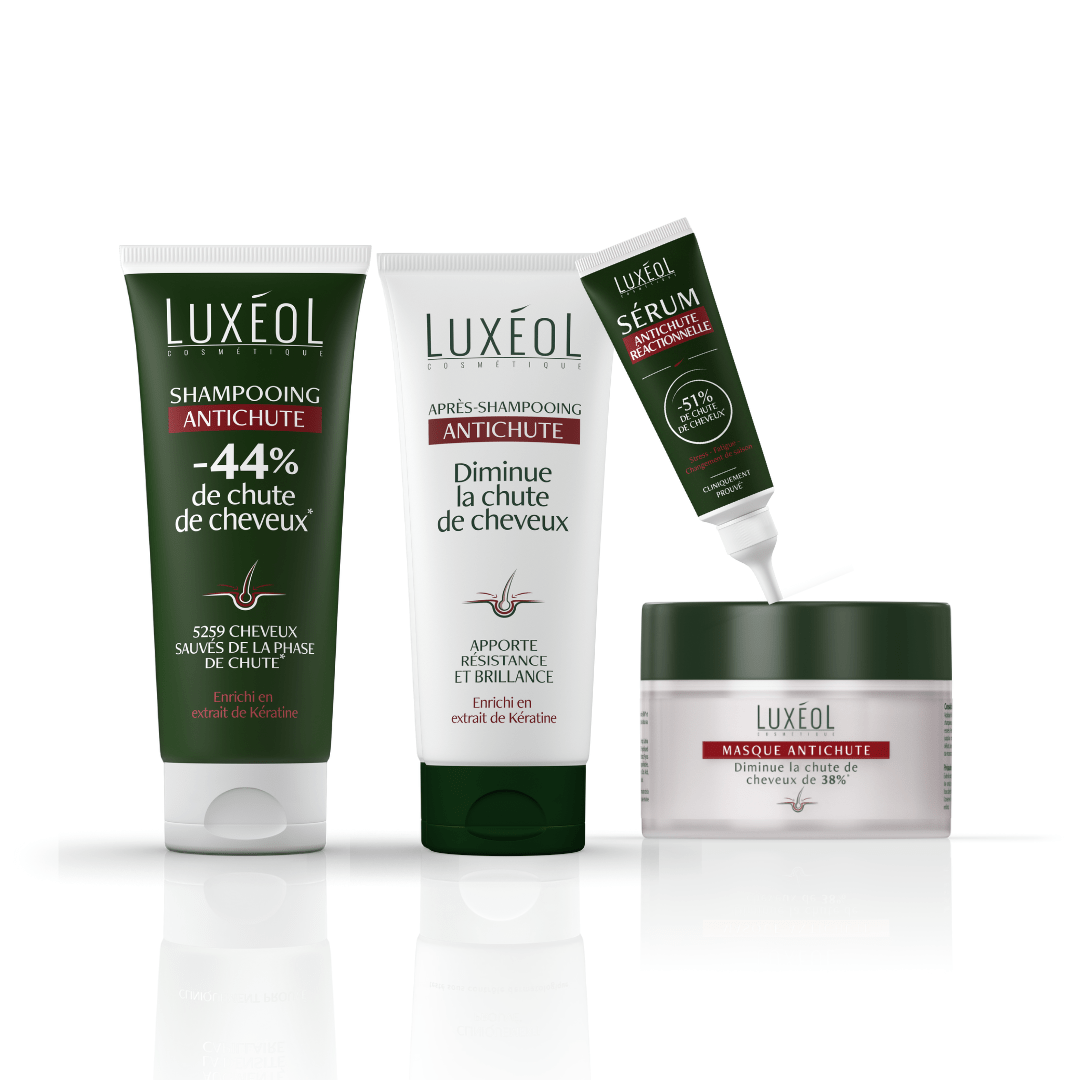 Routine Complète Antichute Réactionnelle – Luxéol – soin cheveux bouclés | L’Art des Boucles Suisse