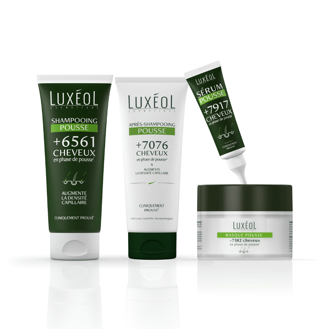 Routine Complète Pousse & Densité – Luxéol – soin cheveux bouclés | L’Art des Boucles Suisse