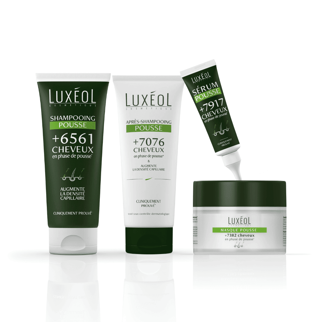 Routine Pousse & Densité Luxéol – soin capillaire naturel pour cheveux bouclés, frisés et crépus | L’Art des Boucles