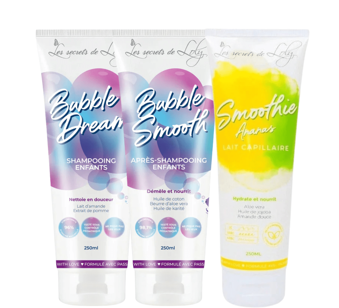 Routine enfants bouclés Les Secrets de Loly – soin cheveux bouclés