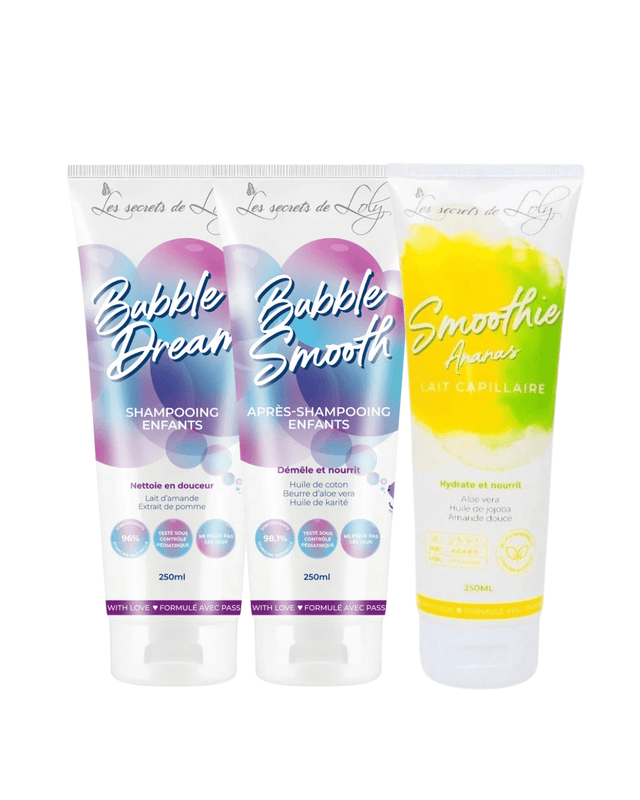 Routine enfants bouclés Les Secrets de Loly – soin cheveux bouclés