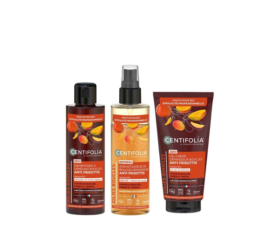 Routine Jolies Boucles – hydratation, définition et anti-frisottis cheveux bouclés