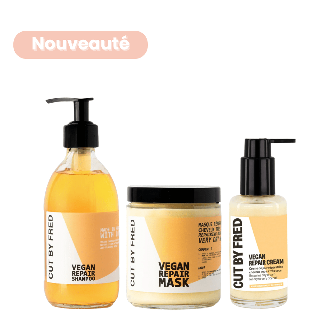 Routine Réparation & Nutrition Intense | Cheveux Abîmés – soin capillaire naturel pour cheveux ondulés, bouclés, frisés et crépus | L’Art des Boucles Suisse