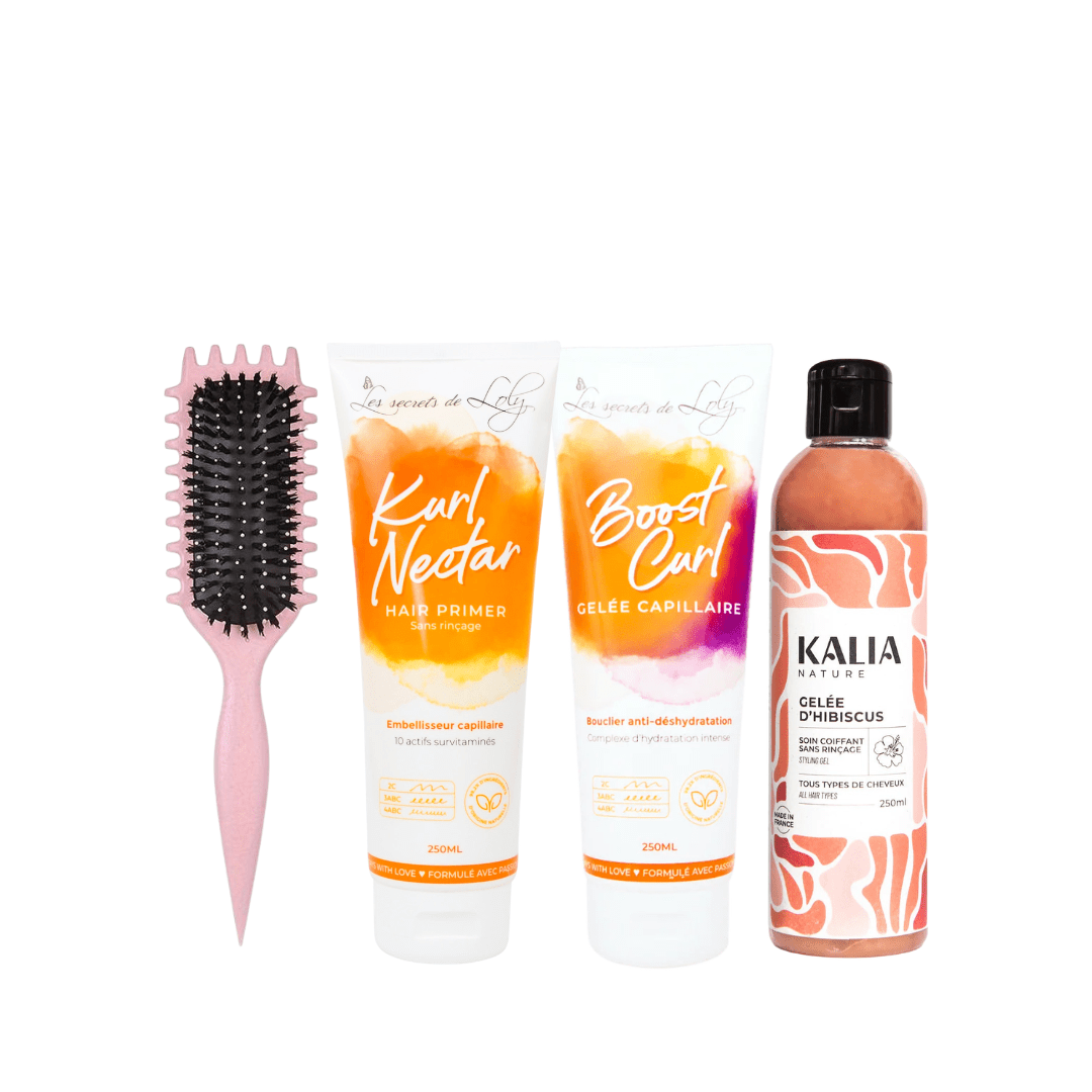 Routine Signature Définition pour cheveux bouclés avec trois soins