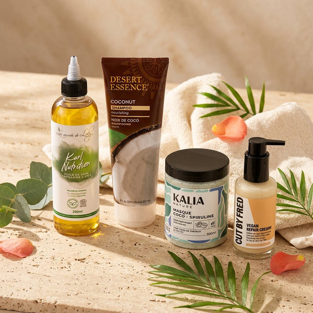 Routine Signature Nutrition & Réparation | Cheveux nourris, renforcés & protégés – soin capillaire naturel pour cheveux ondulés, bouclés, frisés et crépus | L’Art des Boucles Suisse