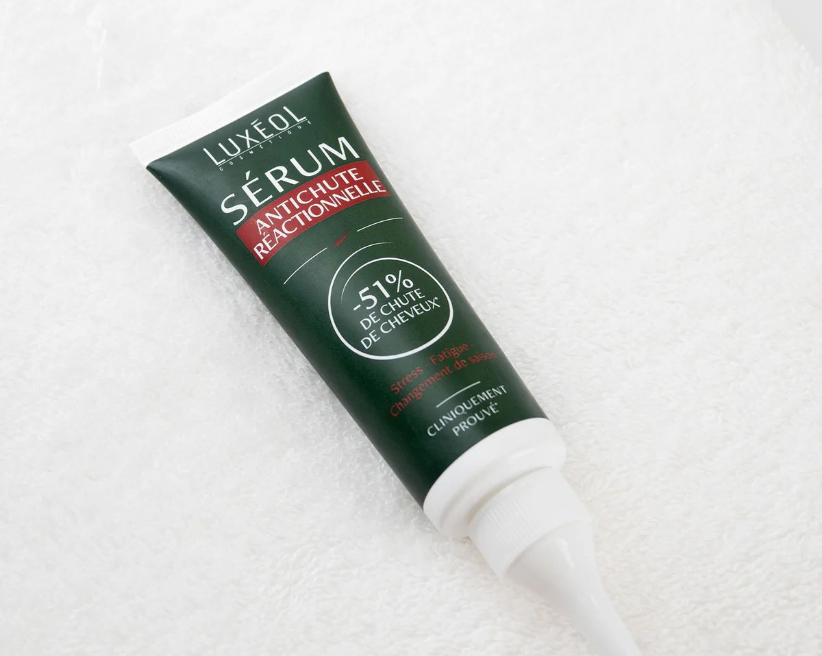Application Sérum Antichute Réactionnelle Luxéol – soin cheveux bouclés, frisés, crépus contre la chute