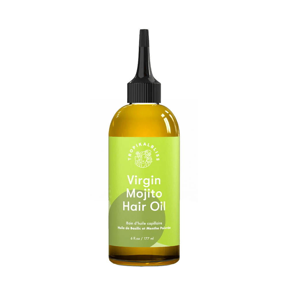 Huile capillaire Virgin Mojito – sérum nourrissant cheveux frisés et crépus