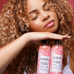 Résultat cheveux doux et brillants avec le Shampoing Hibiscus Kalia Nature