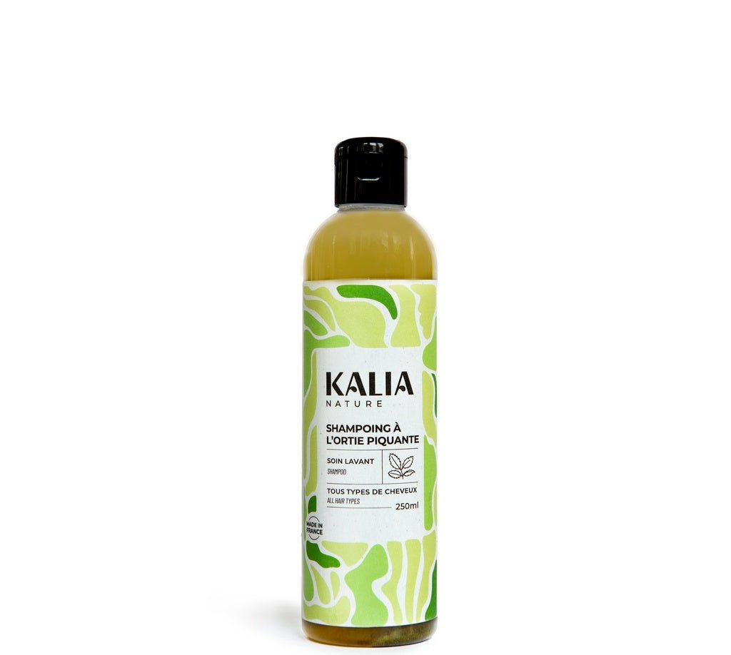 Shampoing naturel Kalia Nature à l’ortie – soin cuir chevelu sensible & antipelliculaire