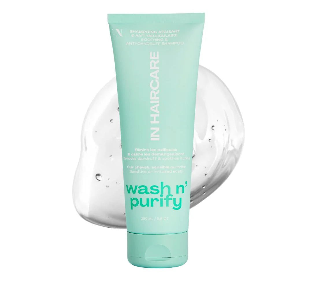 Shampoing In Haircare Wash N’ Purify – soin doux cuir chevelu sensible