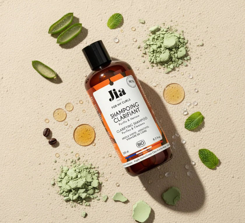 Shampoing Clarifiant – For My Curls | Jia Paris – soin capillaire naturel pour cheveux ondulés, bouclés, frisés et crépus | L’Art des Boucles Suisse