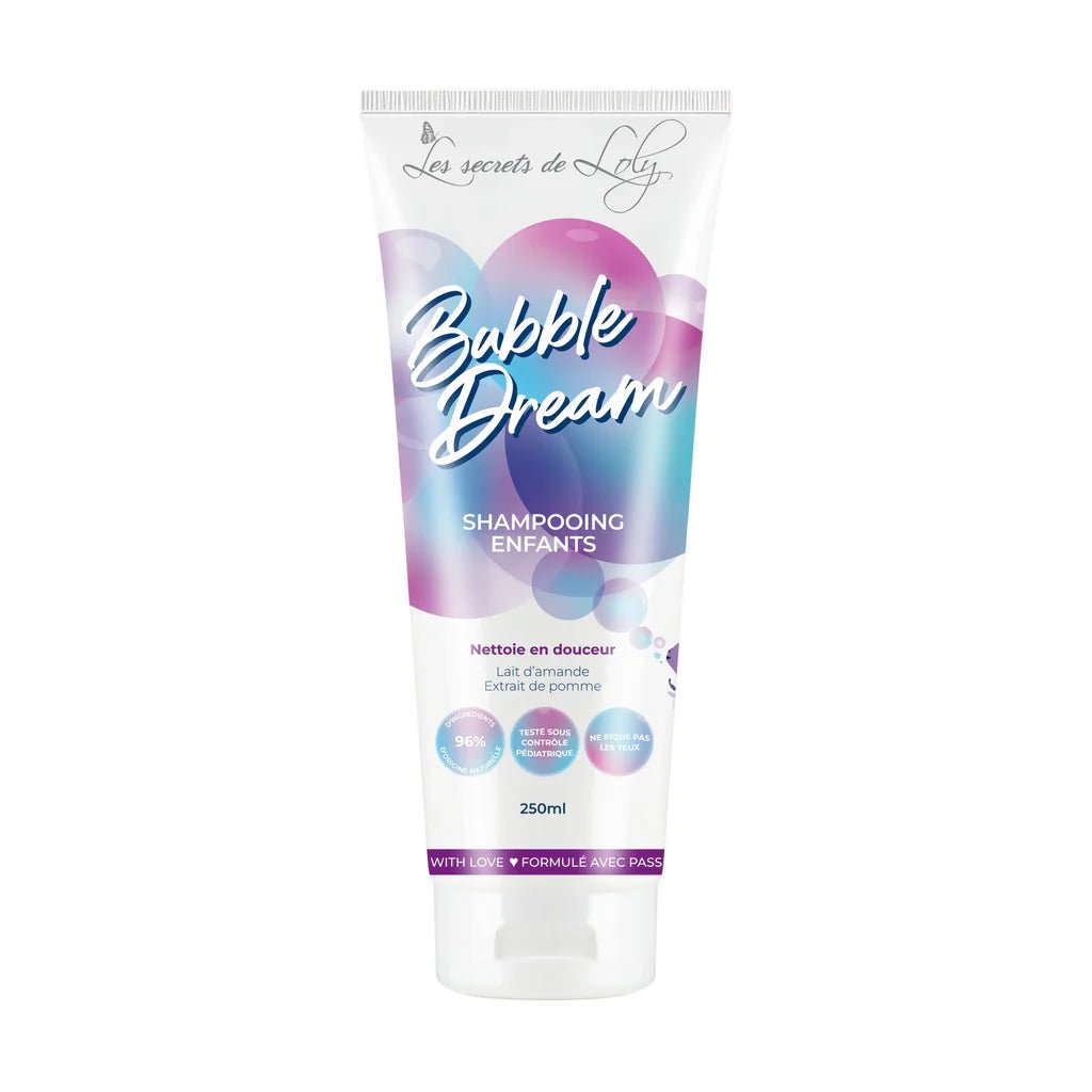 Shampoing Extra - Doux Bubble Dream Enfant — Les Secrets de Loly – soin cheveux bouclés | L’Art des Boucles Suisse